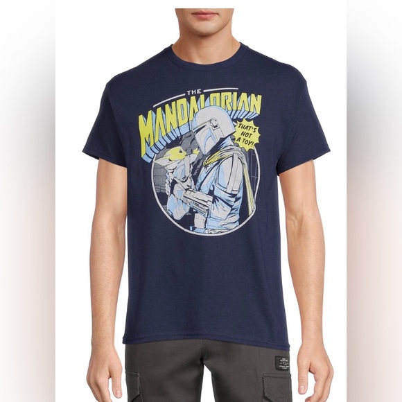Other - Star Wars Mandalorian dark blue graphic print short sleeve T-Shirt size medium